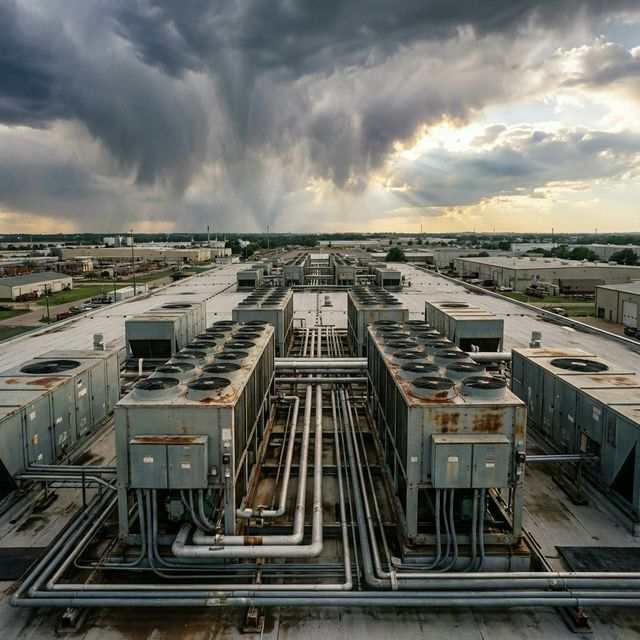 Chiller industrial instalado en planta de Chihuahua