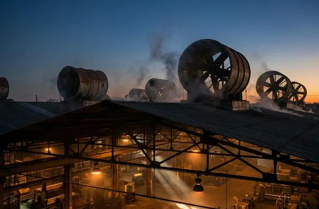 Nave industrial en Chihuahua con sistema de bioclima y ventilación instalado por MYR Proclimas